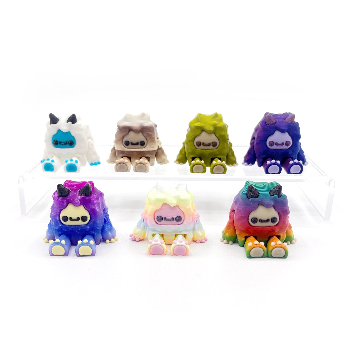 MINI Flurryfoot & Bigfoot Figures – Cute Collectibles for Desk & Shelves – 3D Printed