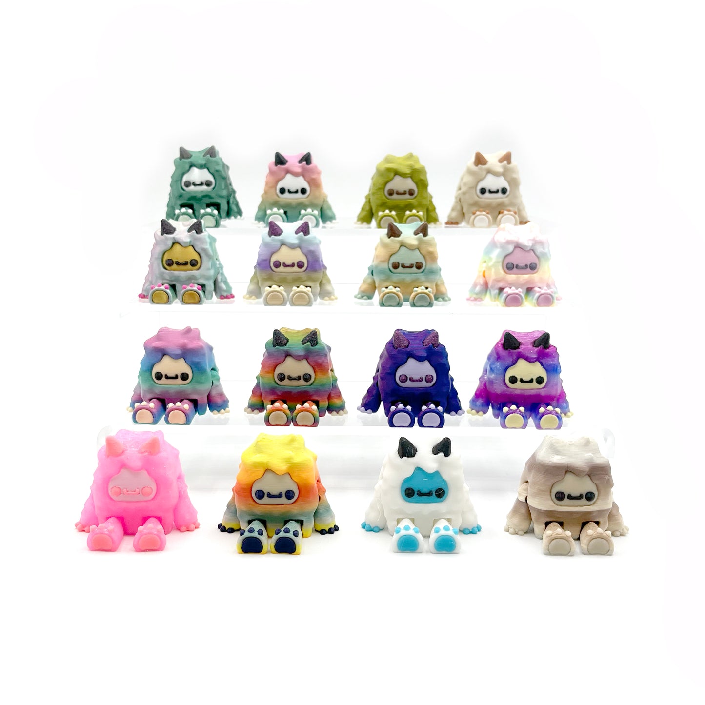 MINI Flurryfoot & Bigfoot Figures – Cute Collectibles for Desk & Shelves – 3D Printed