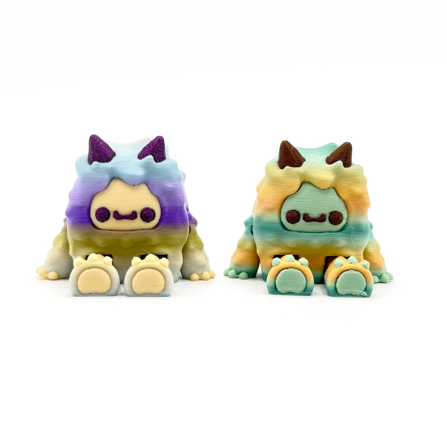 MINI Flurryfoot & Bigfoot Figures – Cute Collectibles for Desk & Shelves – 3D Printed