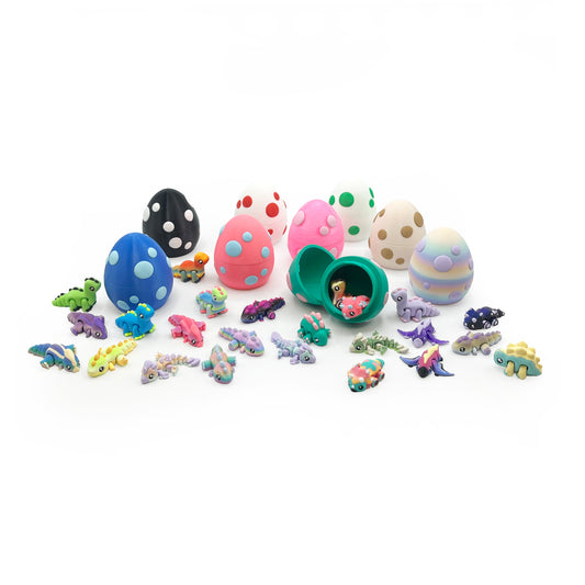 Dino Micro Pack – 6 Hand Picked Micro Dino Minis with Egg | 3D Printed Collectibles