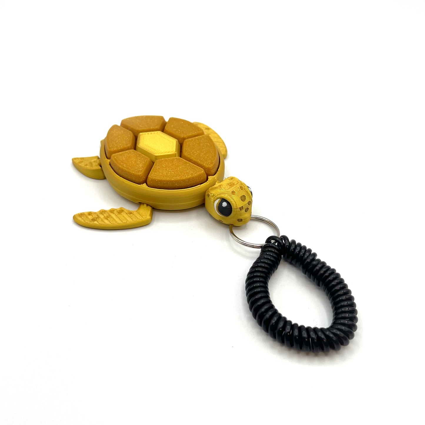 Turtle Fruit Fidget Clicker Keychain Sensory Toy - Autism, ADHD, Stress, Anxiety Relief