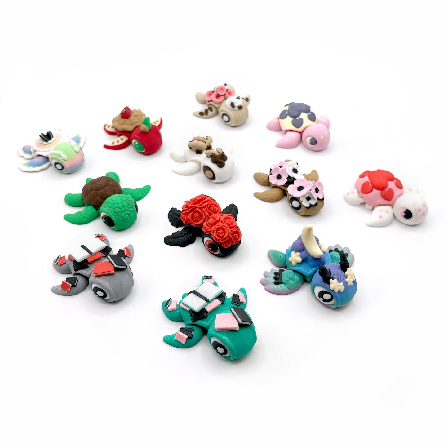 TURTLES!! – The Palm-Sized Original – Articulated Turtle Fidget with Pocket Turtle Energy