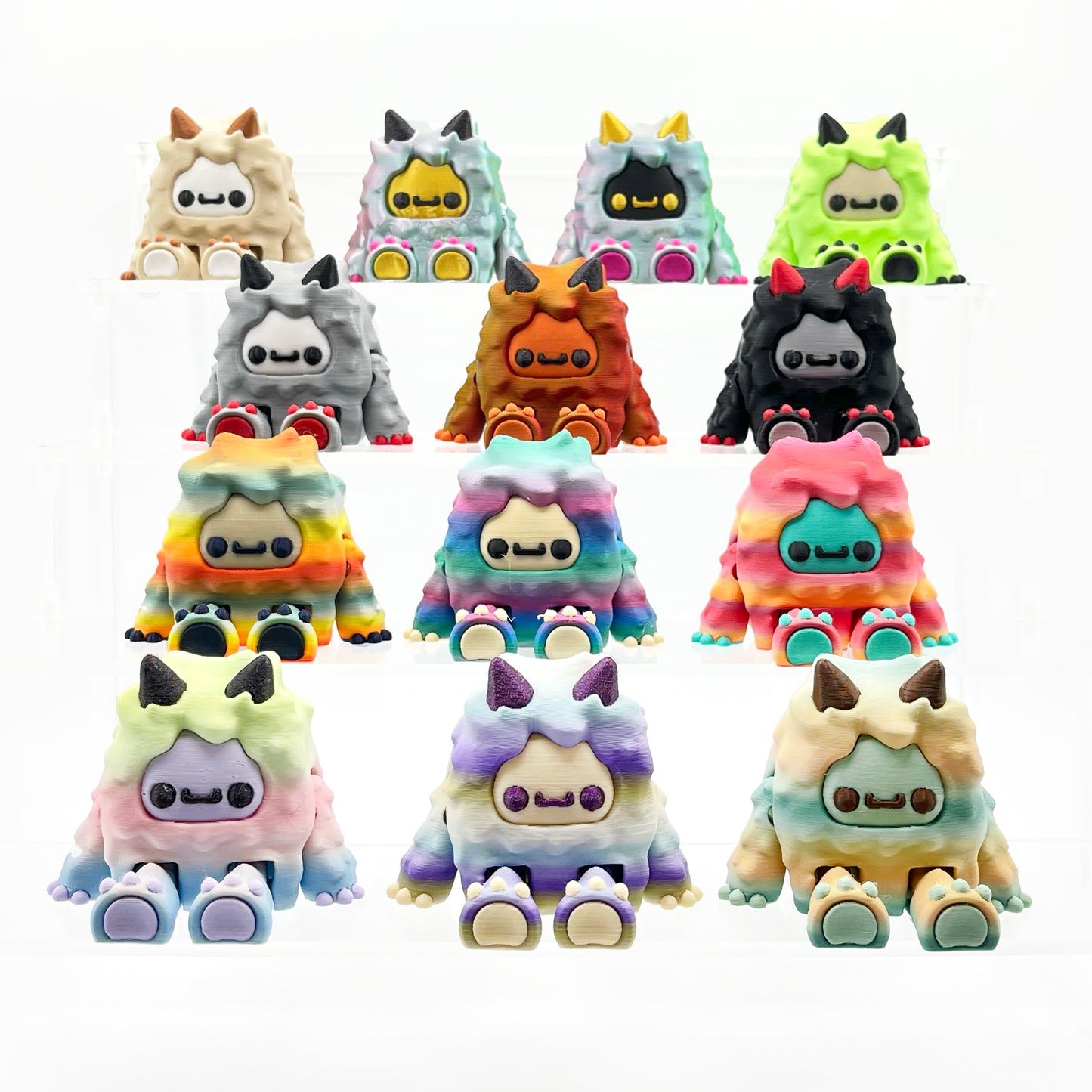 ORIGINAL Flurryfoot & Bigfoot Figures – Cute Collectibles for Desk & Shelves – 3D Printed