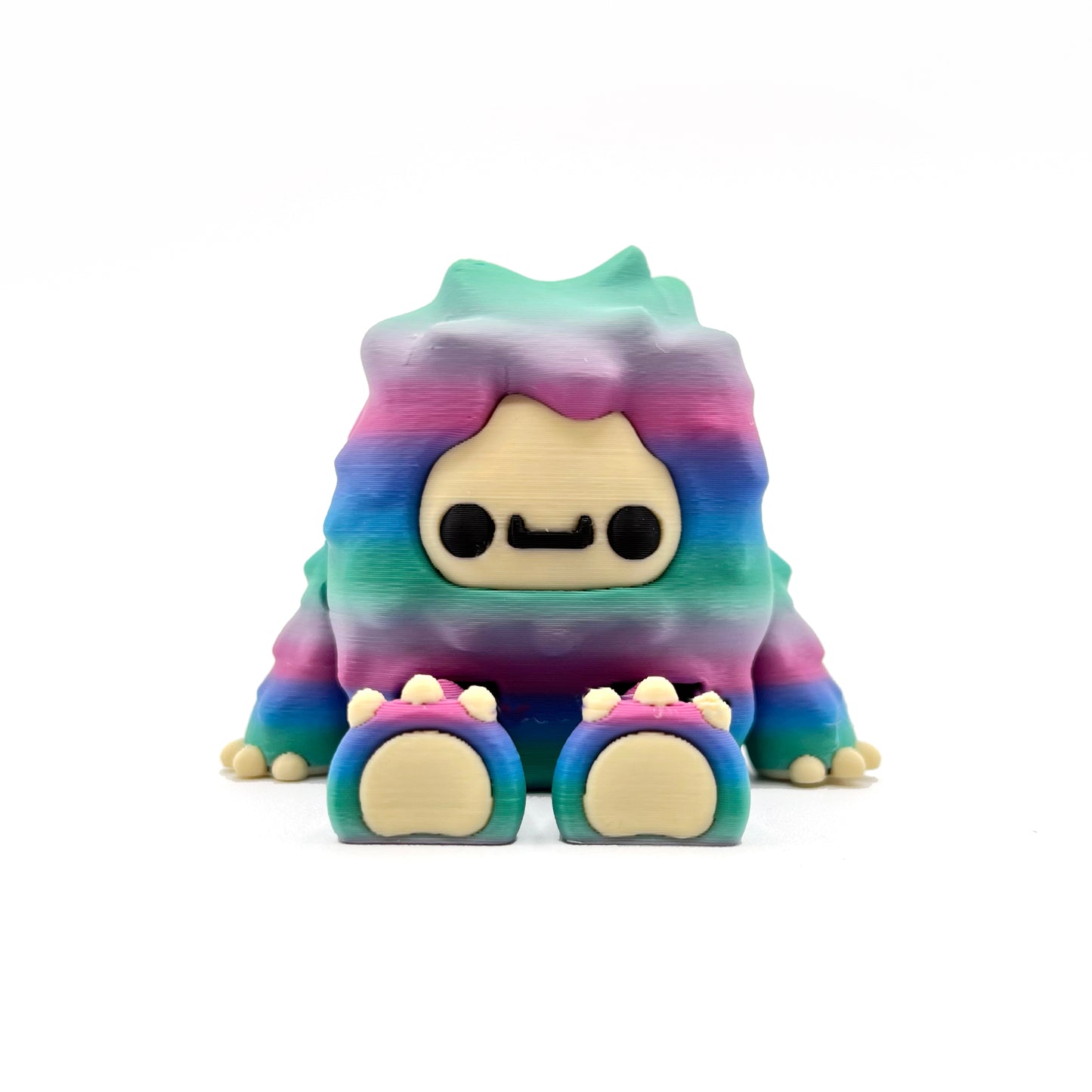 SIP SIDEKICKS - Flurryfoot & Bigfoot - Articulating 3D Printed Animal Figurines  – Adorable 3D Printed Straw Buddy for Tumbler Cups | Collectible Cup Charm