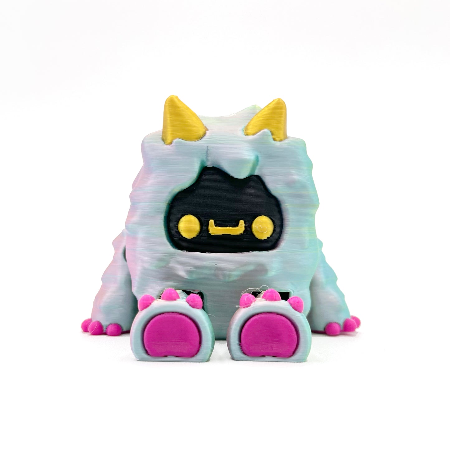 SIP SIDEKICKS - Flurryfoot & Bigfoot - Articulating 3D Printed Animal Figurines  – Adorable 3D Printed Straw Buddy for Tumbler Cups | Collectible Cup Charm