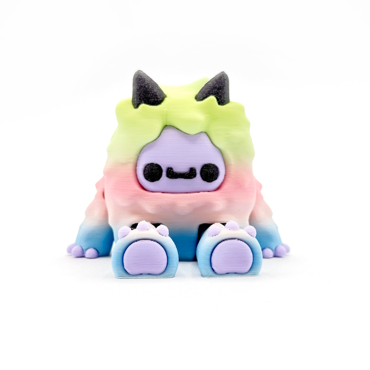 SIP SIDEKICKS - Flurryfoot & Bigfoot - Articulating 3D Printed Animal Figurines  – Adorable 3D Printed Straw Buddy for Tumbler Cups | Collectible Cup Charm