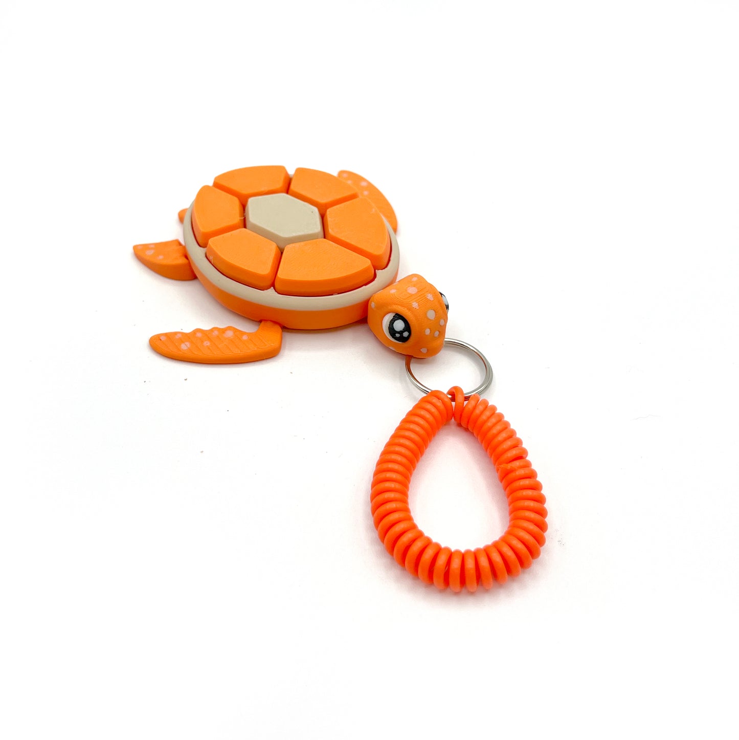 Turtle Fruit Fidget Clicker Keychain Sensory Toy - Autism, ADHD, Stress, Anxiety Relief