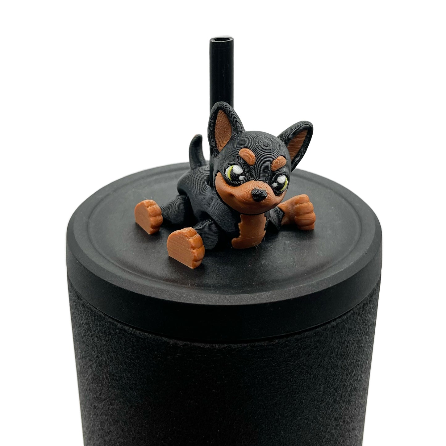 Paw Pals Sip Sidekicks – Adorable Dog and Cat Straw Buddy for Your Tumbler