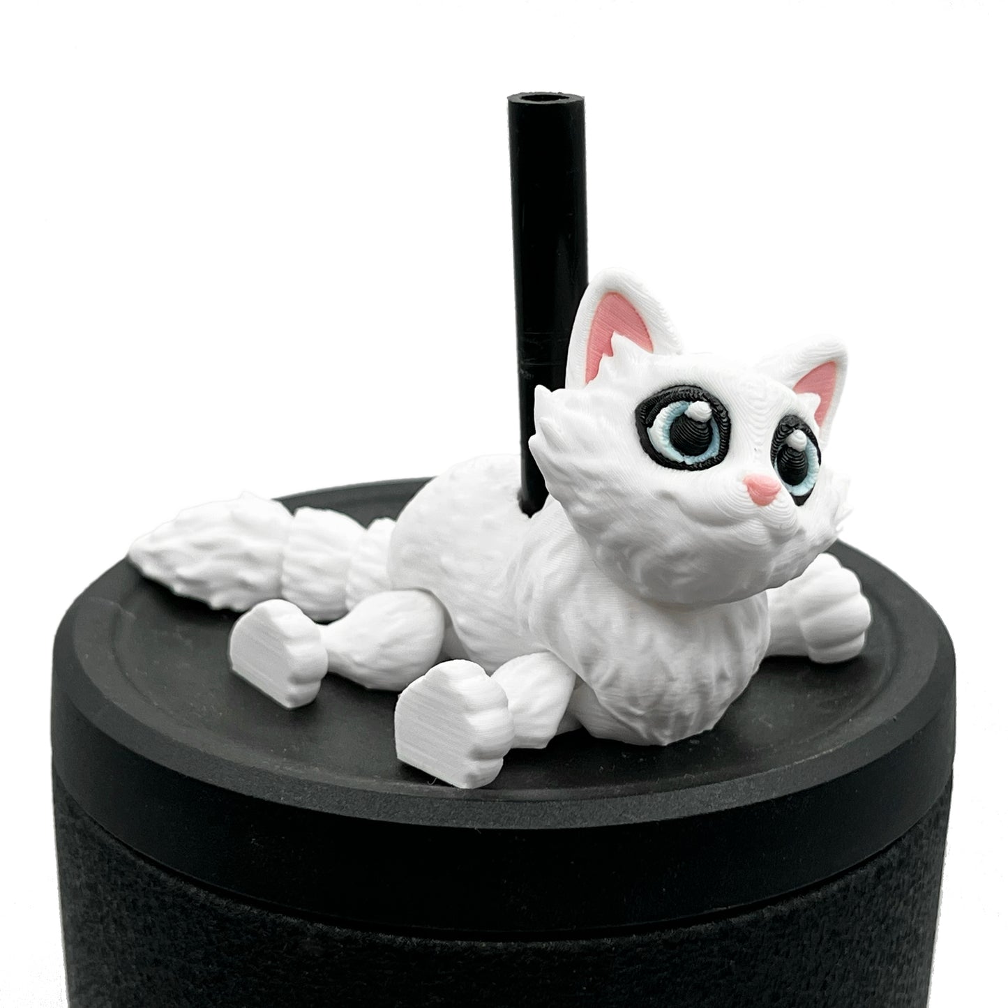 Paw Pals Sip Sidekicks – Adorable Dog and Cat Straw Buddy for Your Tumbler