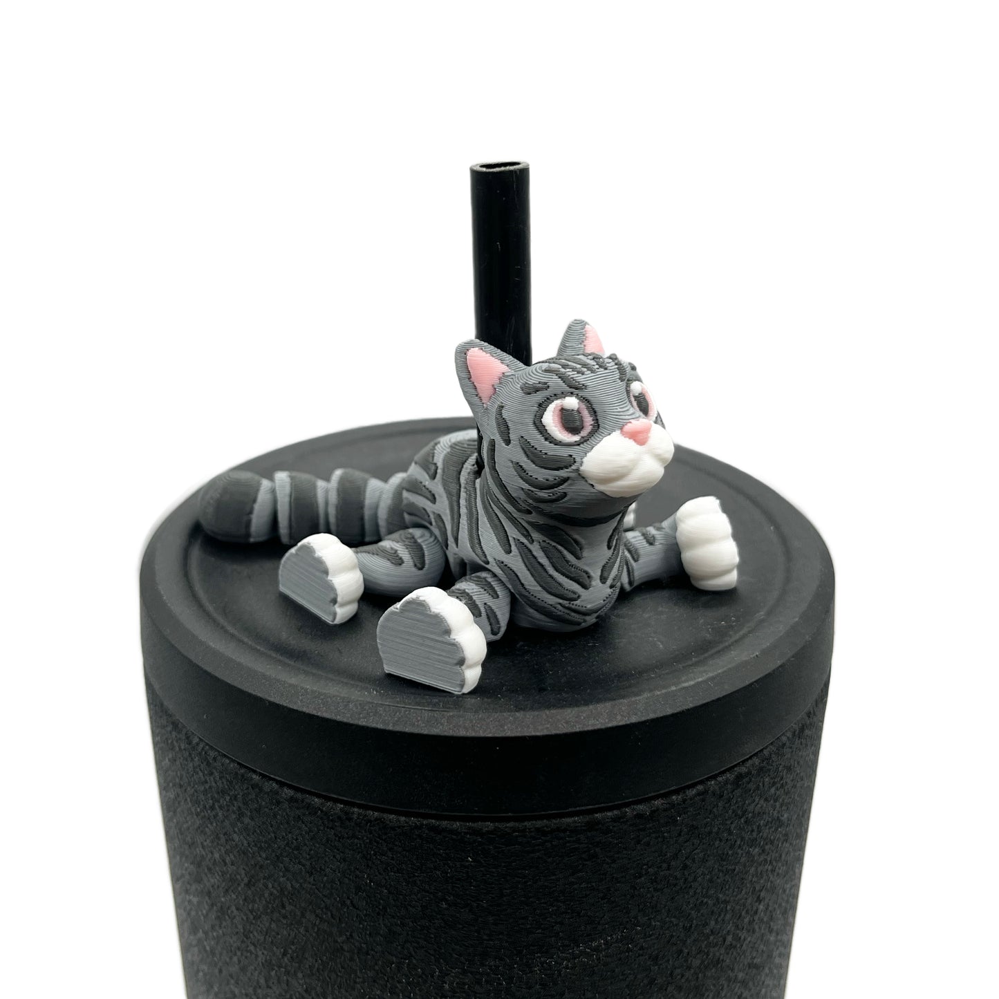Paw Pals Sip Sidekicks – Adorable Dog and Cat Straw Buddy for Your Tumbler
