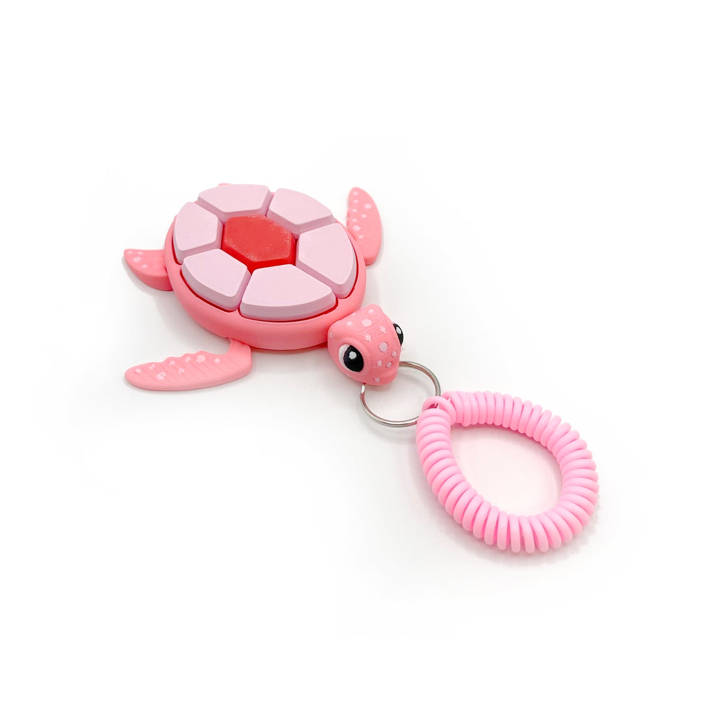 Turtle Fruit Fidget Clicker Keychain Sensory Toy - Autism, ADHD, Stress, Anxiety Relief