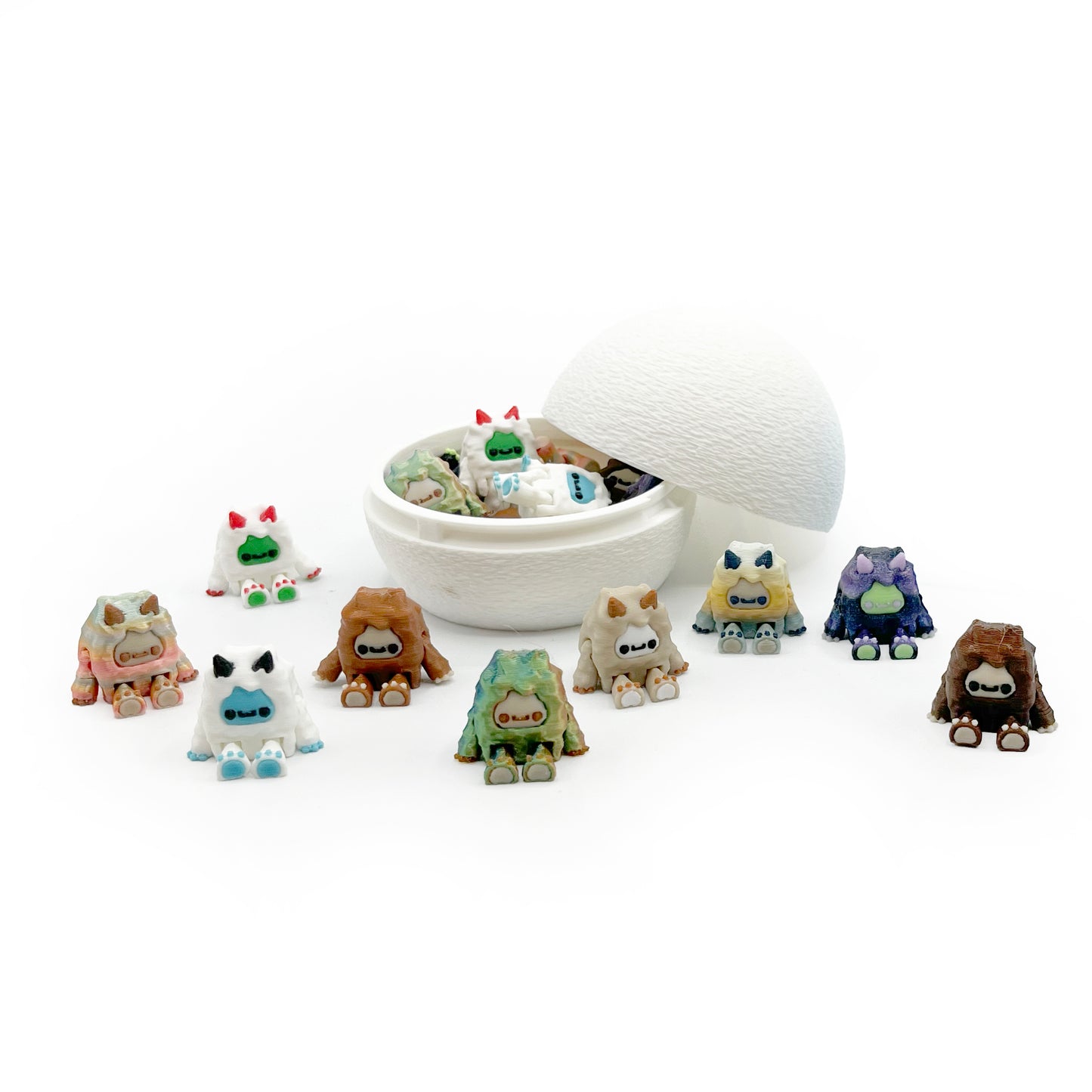 🧊 Frosty Footprints Micro Pack – Flurryfoot, Bigfoot & More Minis | 3D Printed Creatures