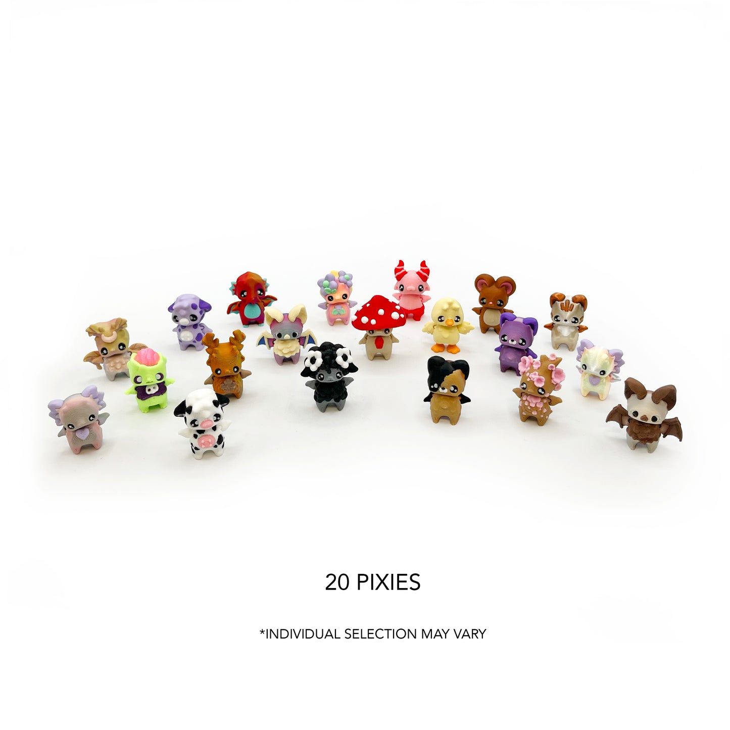 Pixie Micros – Pumpkin & Mushroom Container Edition | 3D Printed Micro Collectibles