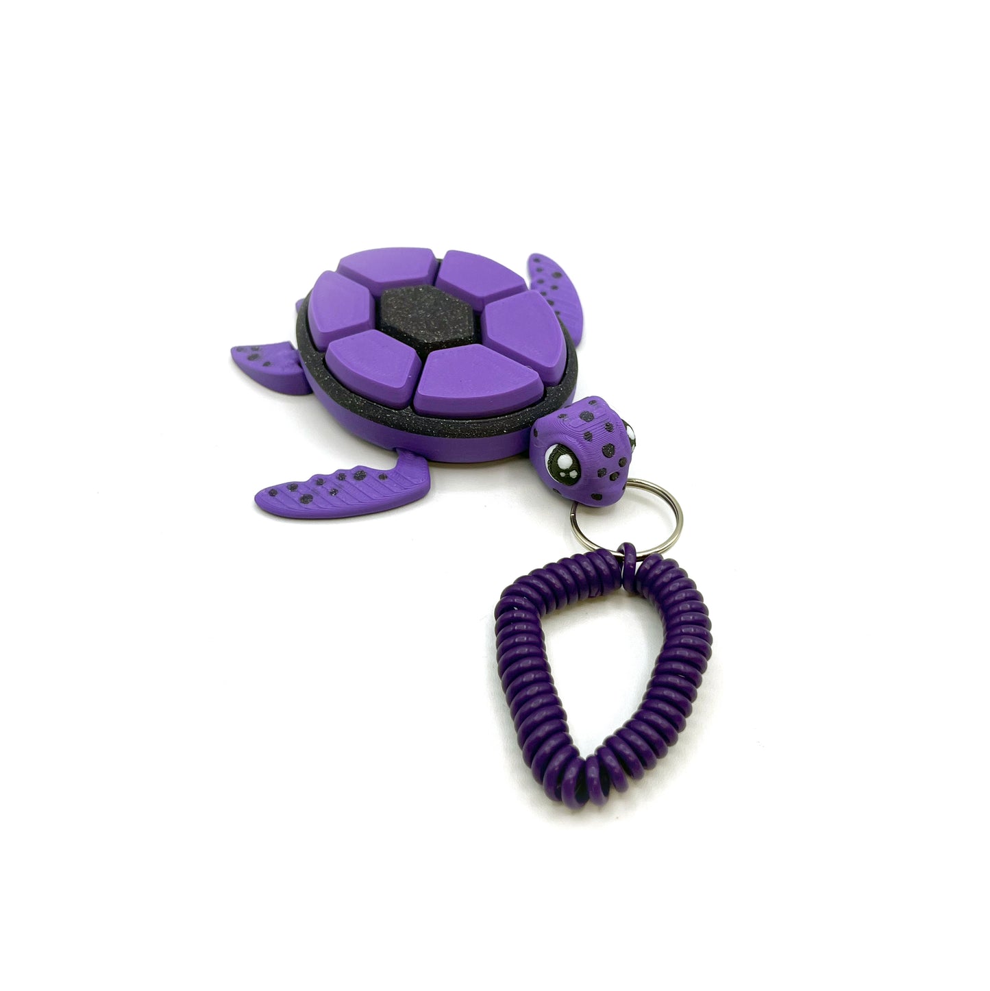 Turtle Fruit Fidget Clicker Keychain Sensory Toy - Autism, ADHD, Stress, Anxiety Relief