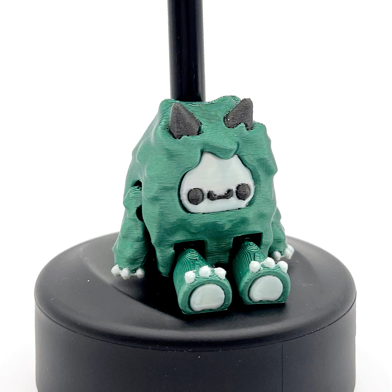 SIP SIDEKICKS - Flurryfoot & Bigfoot - Articulating 3D Printed Animal Figurines  – Adorable 3D Printed Straw Buddy for Tumbler Cups | Collectible Cup Charm