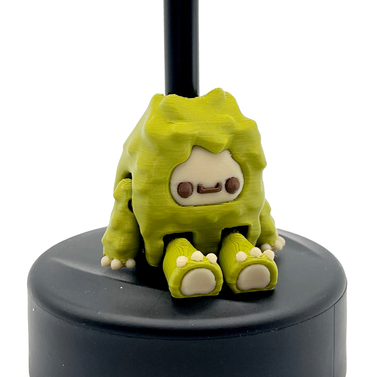 SIP SIDEKICKS - Flurryfoot & Bigfoot - Articulating 3D Printed Animal Figurines  – Adorable 3D Printed Straw Buddy for Tumbler Cups | Collectible Cup Charm