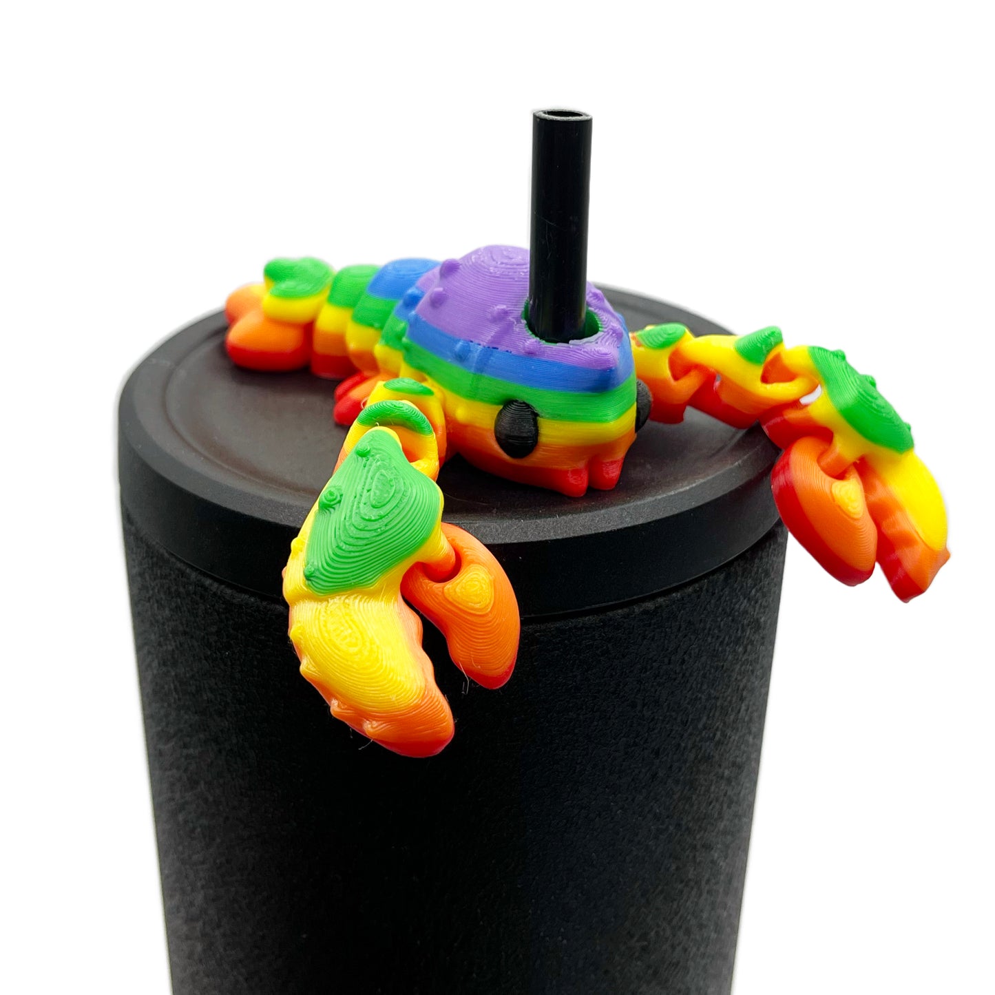 Sip Sidekicks - Articulating 3D Printed Animal Figurines – Pocket-Sized Drinkware Collectibles – Adorable 3D Printed Straw Buddy for Tumbler Cups | Collectible Cup Charm