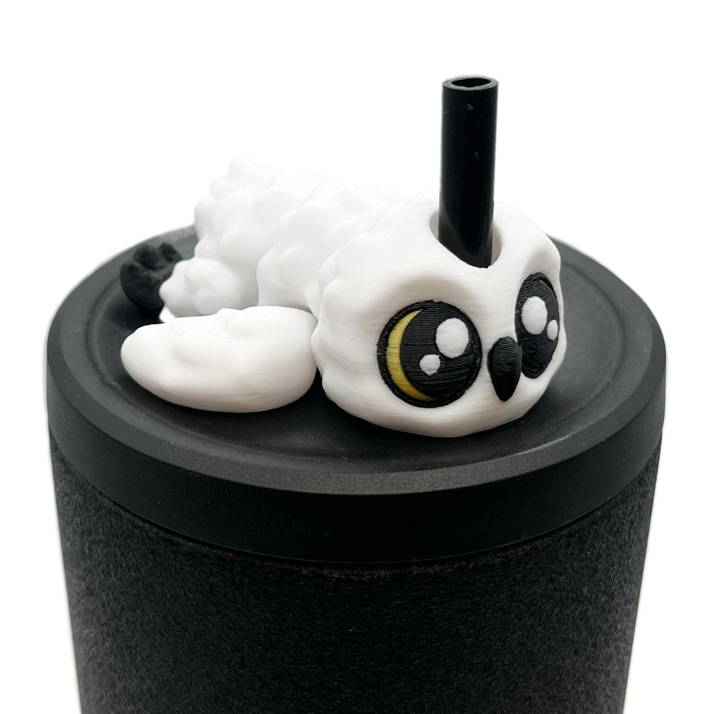 Sip Sidekicks - Articulating 3D Printed Animal Figurines – Pocket-Sized Drinkware Collectibles – Adorable 3D Printed Straw Buddy for Tumbler Cups | Collectible Cup Charm