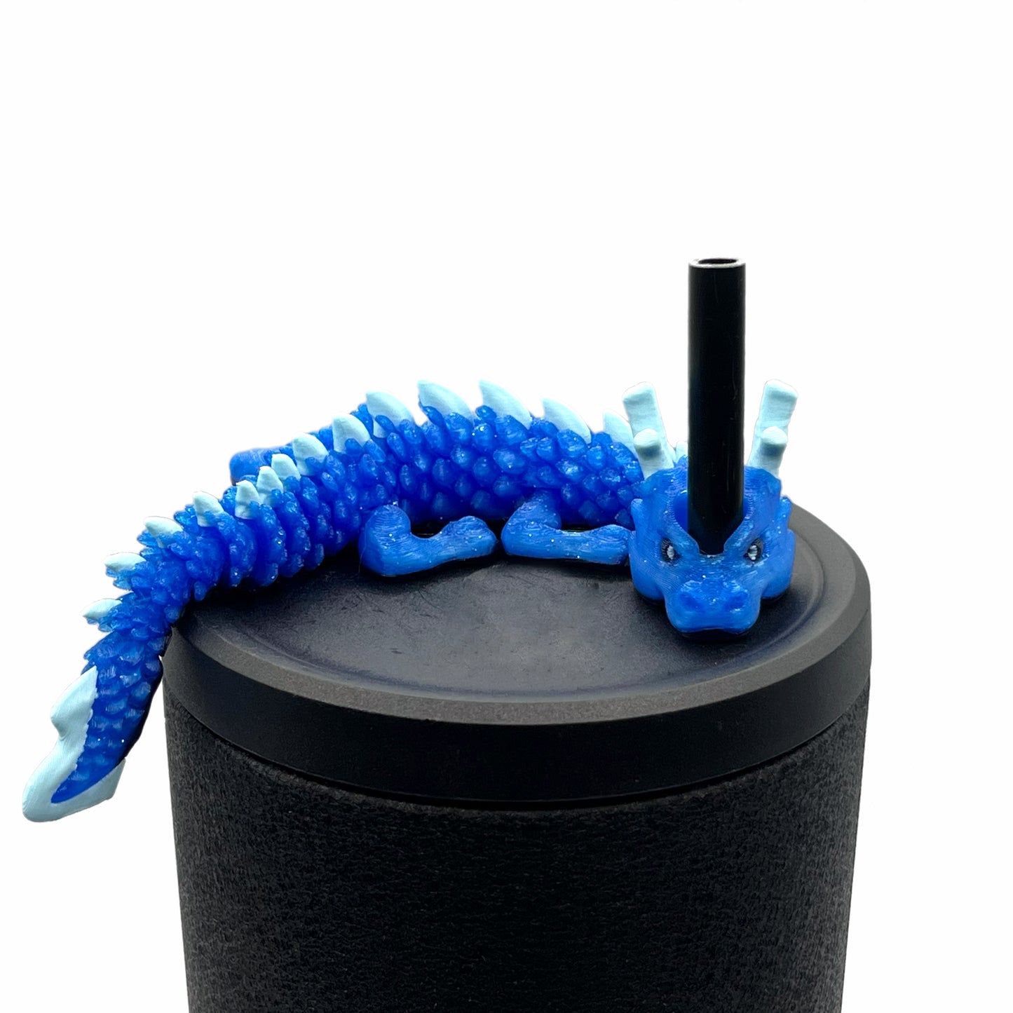 Baby Dragon Sip Sidekicks – 3D Printed Straw Buddy Accessories | Fantasy Dragon Drink Charms