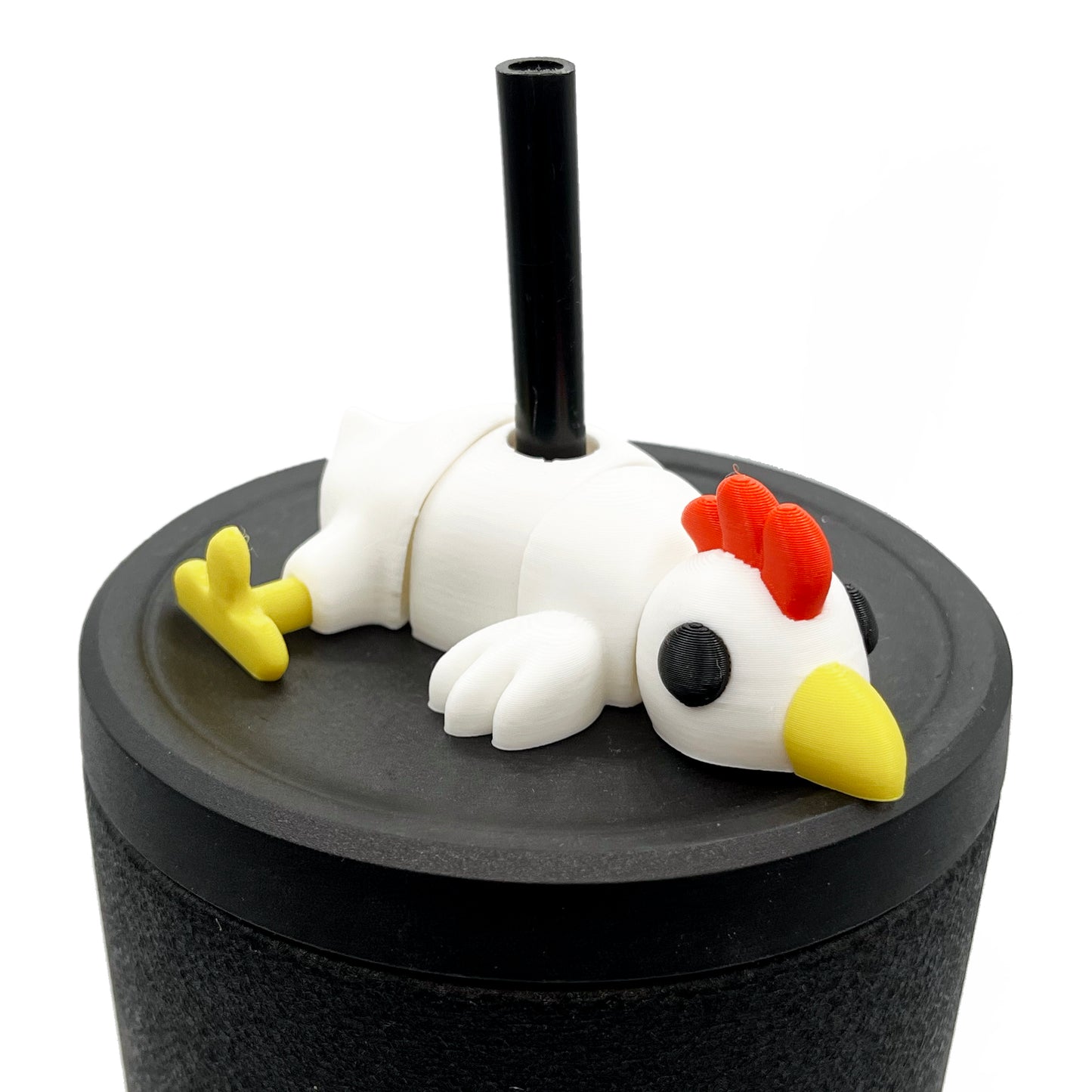 Sip Sidekicks - Articulating 3D Printed Animal Figurines – Pocket-Sized Drinkware Collectibles – Adorable 3D Printed Straw Buddy for Tumbler Cups | Collectible Cup Charm