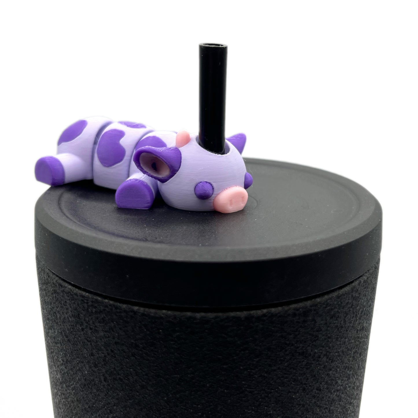 Sip Sidekicks - Articulating 3D Printed Animal Figurines – Pocket-Sized Drinkware Collectibles – Adorable 3D Printed Straw Buddy for Tumbler Cups | Collectible Cup Charm