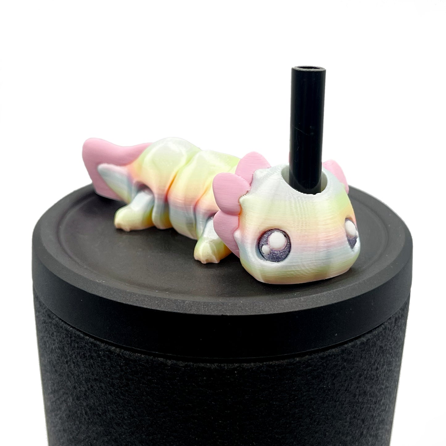 Sip Sidekicks - Articulating 3D Printed Animal Figurines – Pocket-Sized Drinkware Collectibles – Adorable 3D Printed Straw Buddy for Tumbler Cups | Collectible Cup Charm