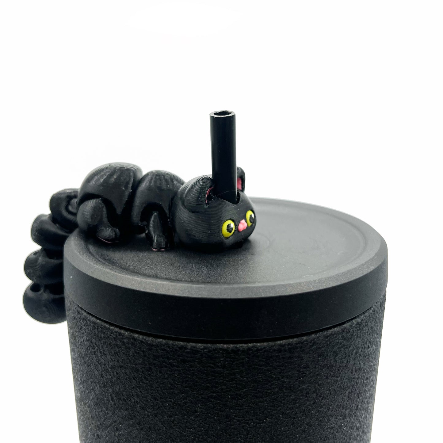 Sip Sidekicks - Articulating 3D Printed Animal Figurines – Pocket-Sized Drinkware Collectibles – Adorable 3D Printed Straw Buddy for Tumbler Cups | Collectible Cup Charm