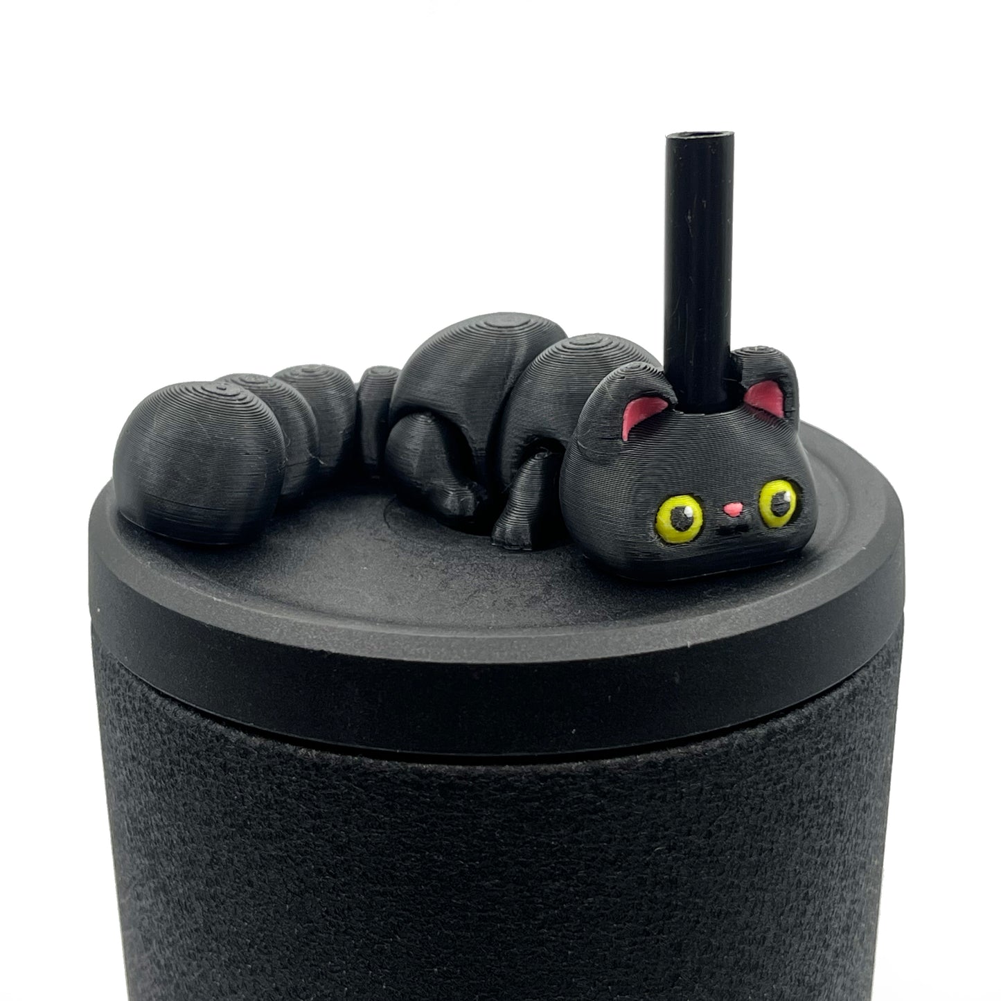 Sip Sidekicks - Articulating 3D Printed Animal Figurines – Pocket-Sized Drinkware Collectibles – Adorable 3D Printed Straw Buddy for Tumbler Cups | Collectible Cup Charm