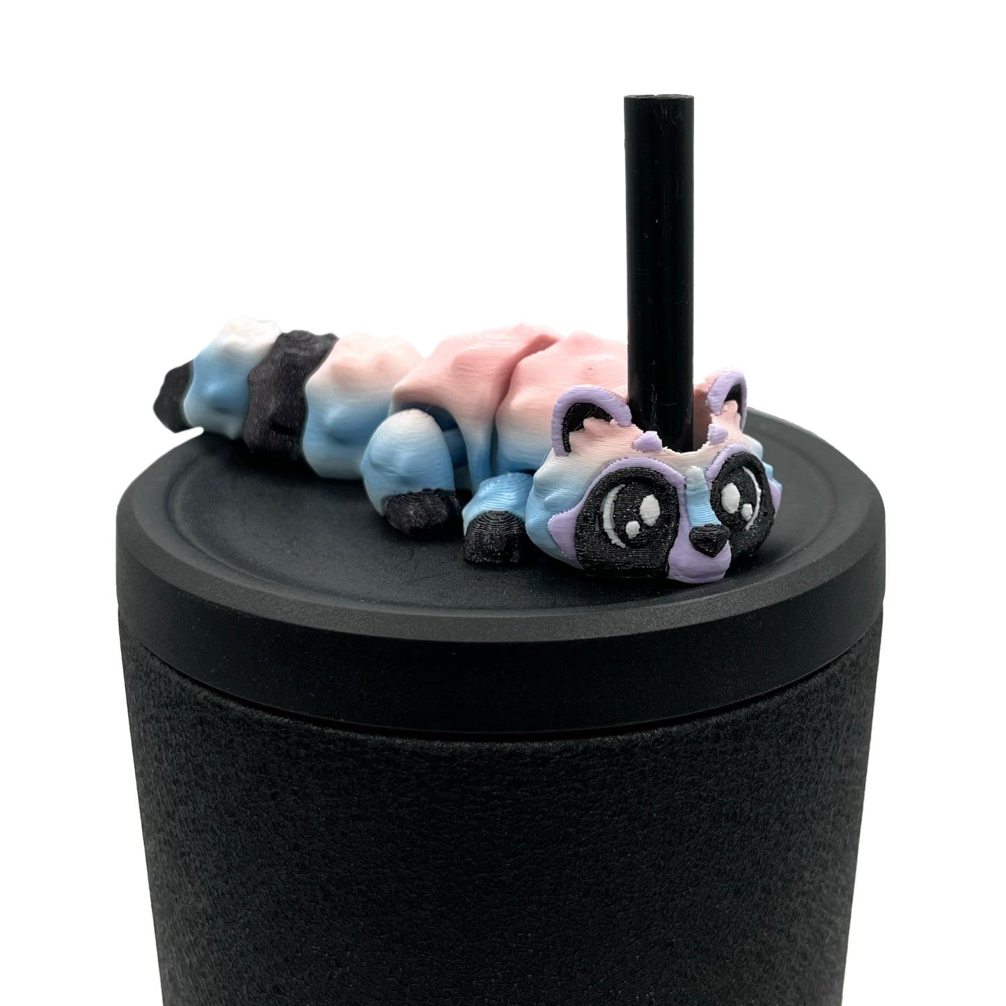 Sip Sidekicks - Articulating 3D Printed Animal Figurines – Pocket-Sized Drinkware Collectibles – Adorable 3D Printed Straw Buddy for Tumbler Cups | Collectible Cup Charm