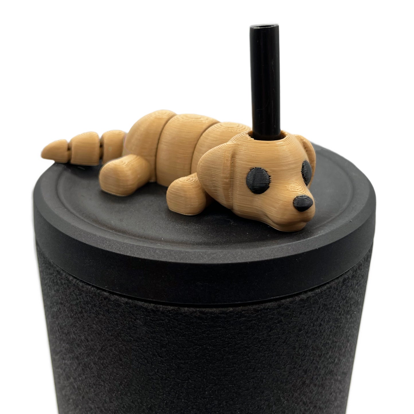 Sip Sidekicks - Articulating 3D Printed Animal Figurines – Pocket-Sized Drinkware Collectibles – Adorable 3D Printed Straw Buddy for Tumbler Cups | Collectible Cup Charm