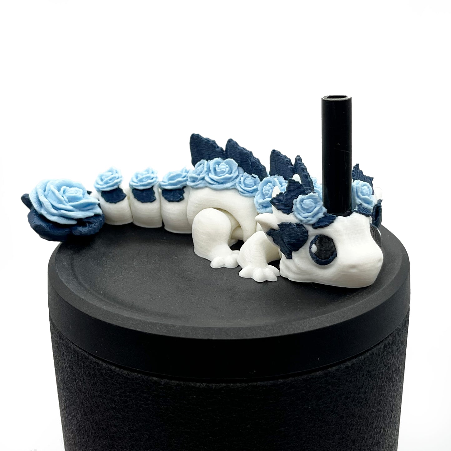 Baby Dragon Sip Sidekicks – 3D Printed Straw Buddy Accessories | Fantasy Dragon Drink Charms