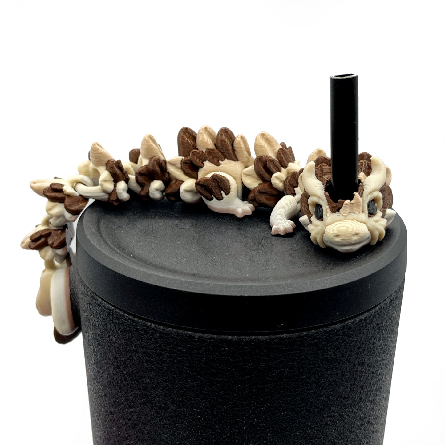 Baby Dragon Sip Sidekicks – 3D Printed Straw Buddy Accessories | Fantasy Dragon Drink Charms
