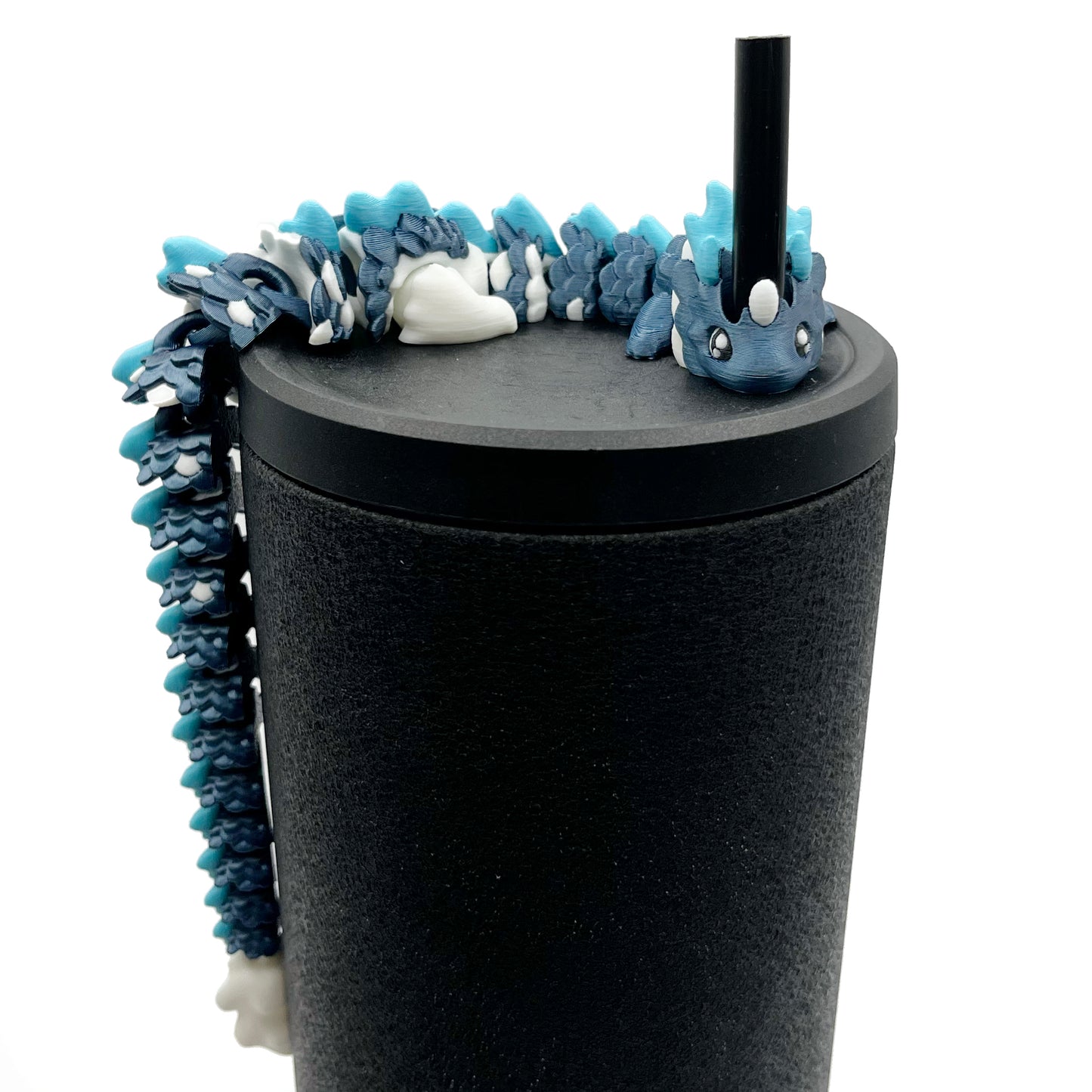 Baby Dragon Sip Sidekicks – 3D Printed Straw Buddy Accessories | Fantasy Dragon Drink Charms