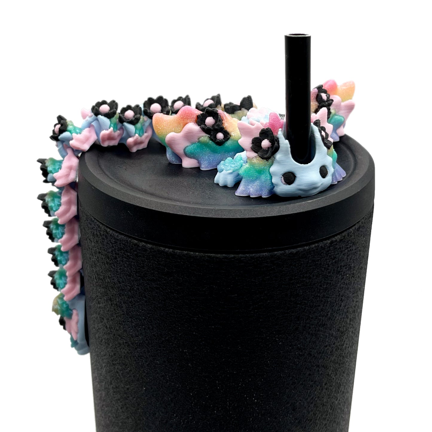 Baby Dragon Sip Sidekicks – 3D Printed Straw Buddy Accessories | Fantasy Dragon Drink Charms