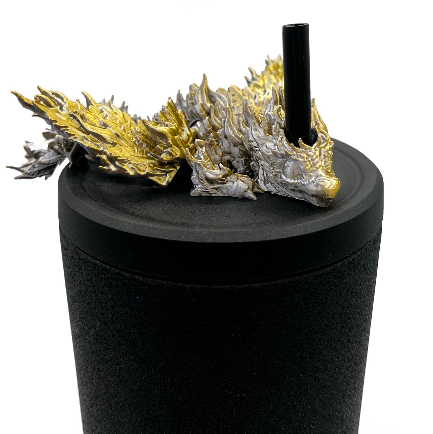 Baby Dragon Sip Sidekicks – 3D Printed Straw Buddy Accessories | Fantasy Dragon Drink Charms