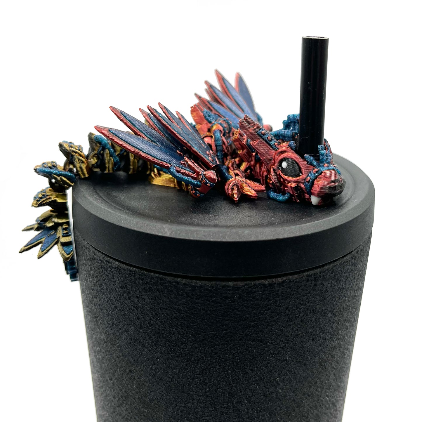 Baby Dragon Sip Sidekicks – 3D Printed Straw Buddy Accessories | Fantasy Dragon Drink Charms
