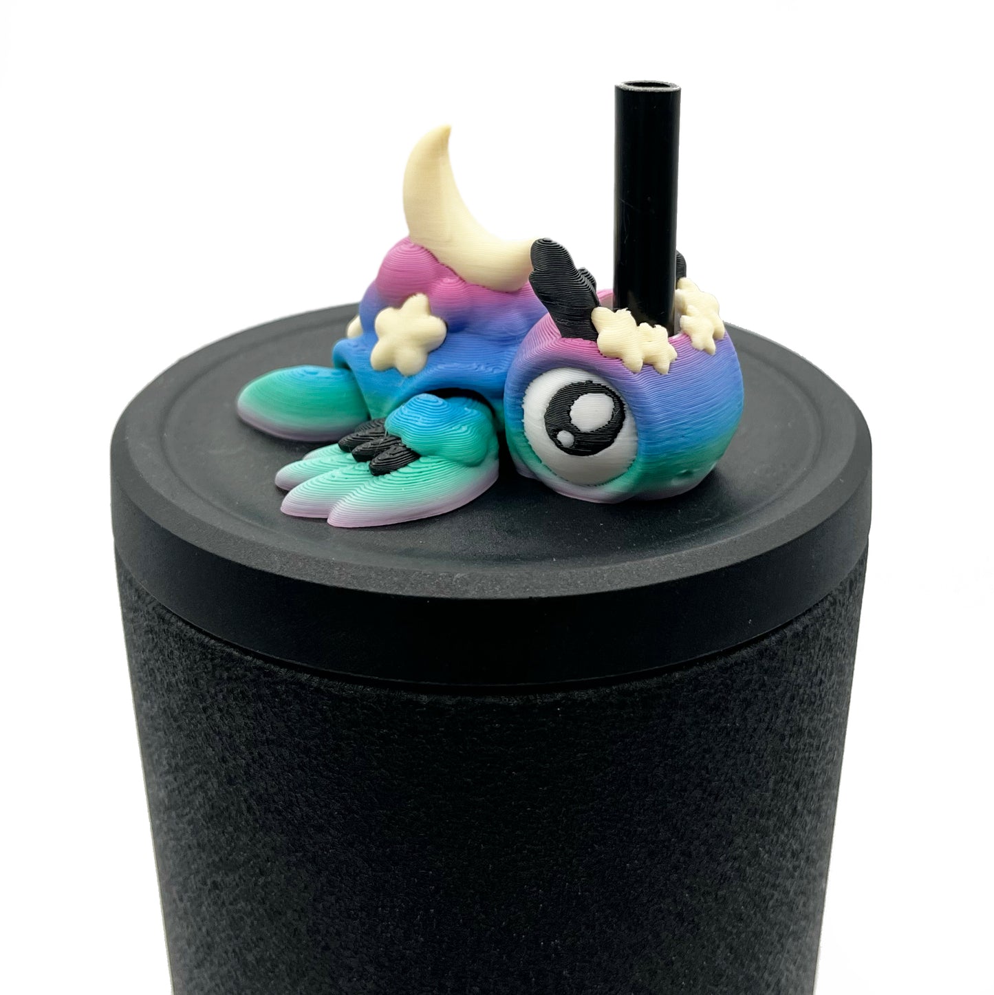 Sip Sidekicks - Articulating 3D Printed Animal Figurines – Pocket-Sized Drinkware Collectibles – Adorable 3D Printed Straw Buddy for Tumbler Cups | Collectible Cup Charm