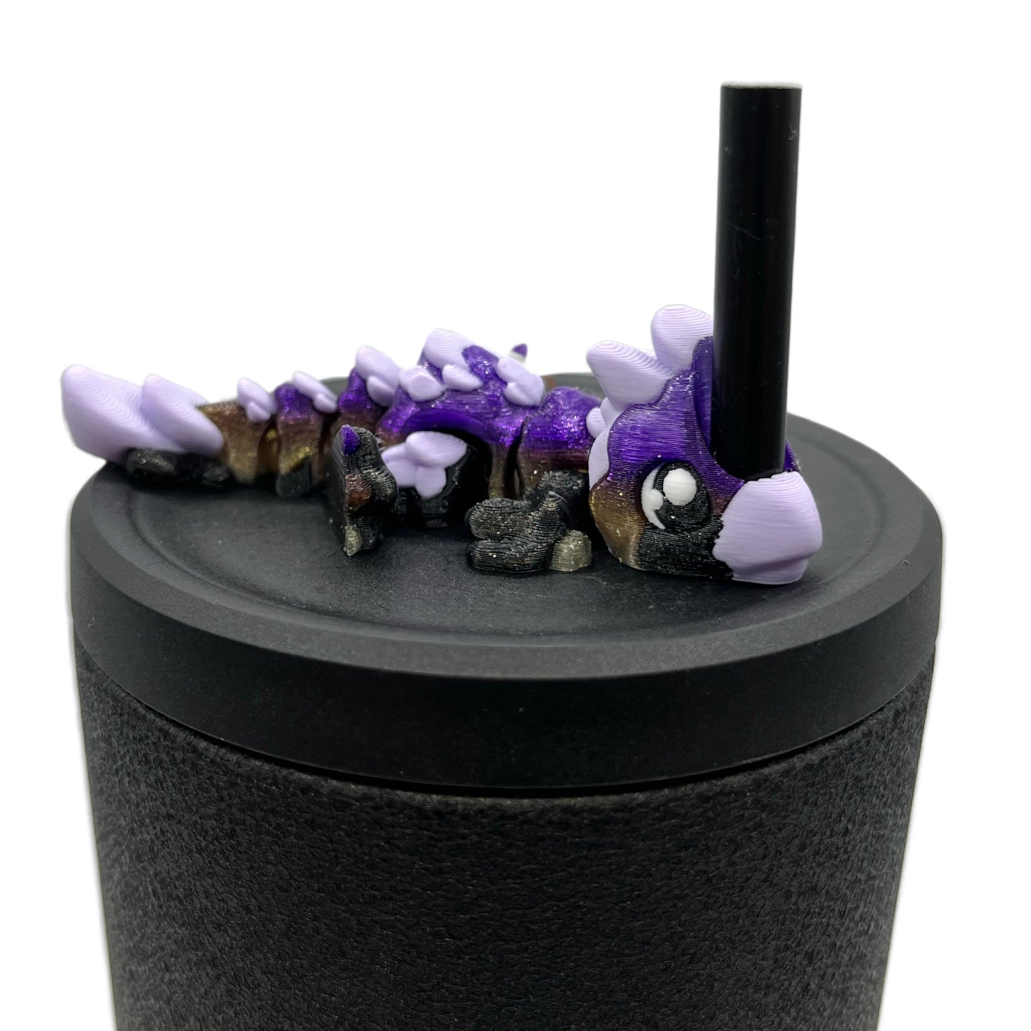 Sip Sidekicks - Articulating 3D Printed Animal Figurines – Pocket-Sized Drinkware Collectibles – Adorable 3D Printed Straw Buddy for Tumbler Cups | Collectible Cup Charm