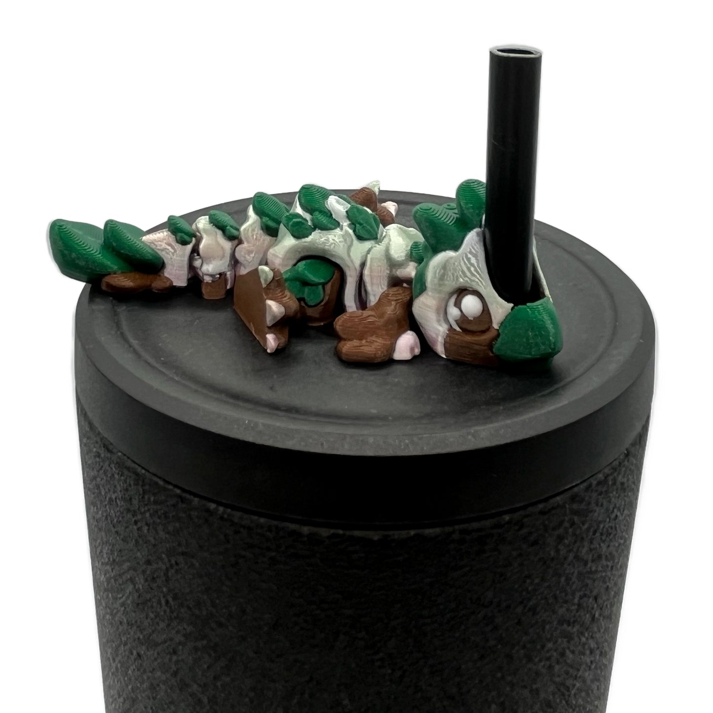 Sip Sidekicks - Articulating 3D Printed Animal Figurines – Pocket-Sized Drinkware Collectibles – Adorable 3D Printed Straw Buddy for Tumbler Cups | Collectible Cup Charm