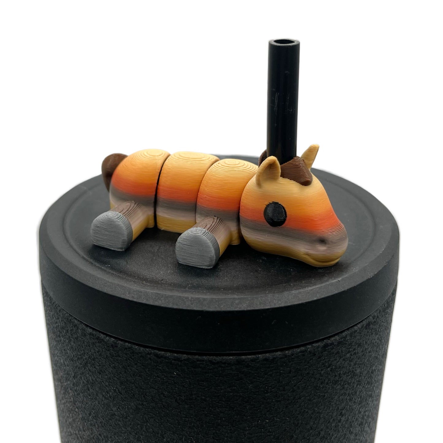 Sip Sidekicks - Articulating 3D Printed Animal Figurines – Pocket-Sized Drinkware Collectibles – Adorable 3D Printed Straw Buddy for Tumbler Cups | Collectible Cup Charm