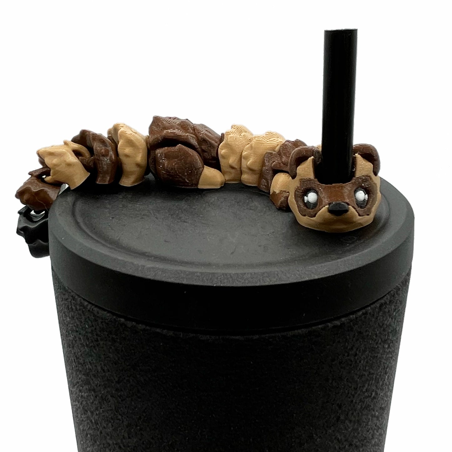 Sip Sidekicks - Articulating 3D Printed Animal Figurines – Pocket-Sized Drinkware Collectibles – Adorable 3D Printed Straw Buddy for Tumbler Cups | Collectible Cup Charm