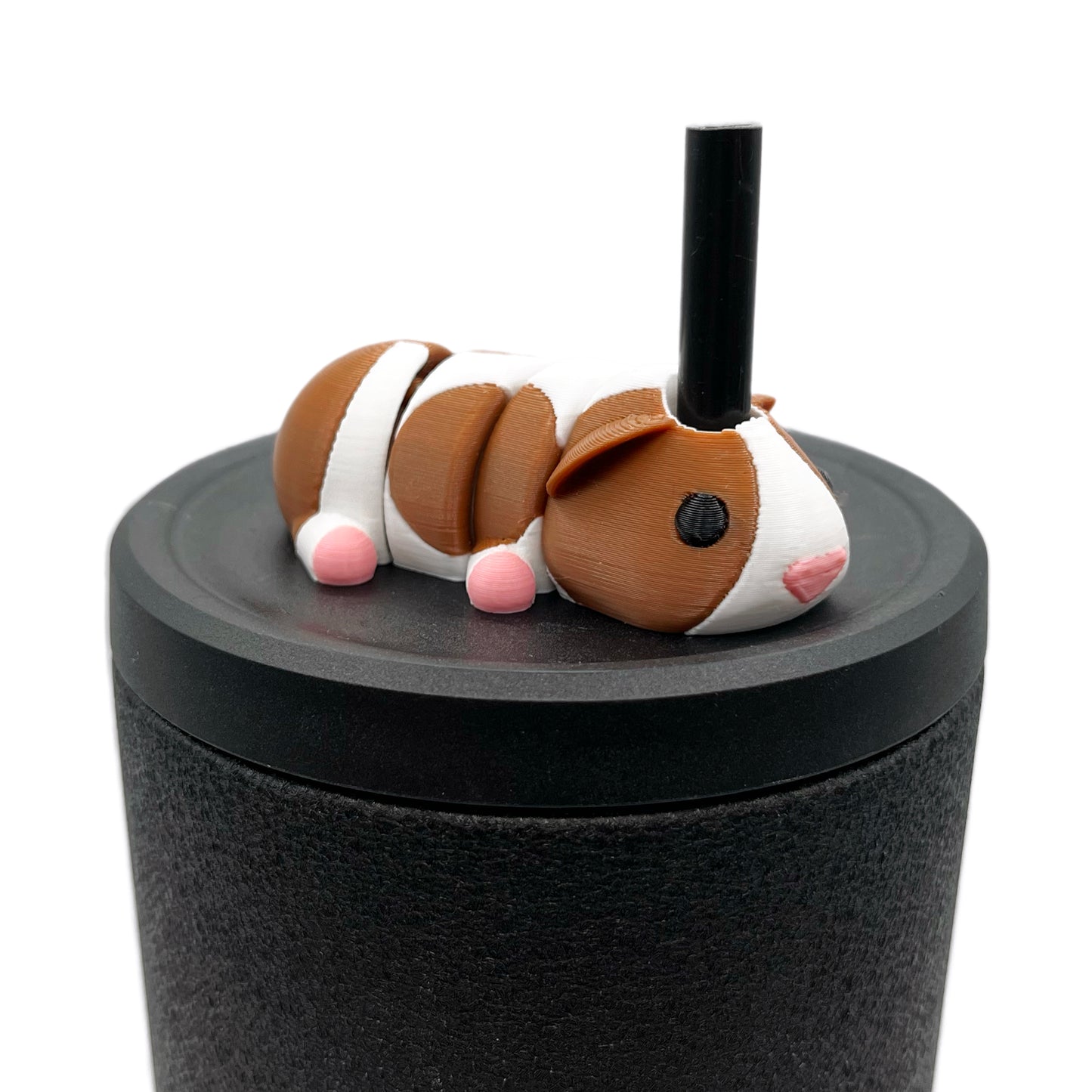 Sip Sidekicks - Articulating 3D Printed Animal Figurines – Pocket-Sized Drinkware Collectibles – Adorable 3D Printed Straw Buddy for Tumbler Cups | Collectible Cup Charm