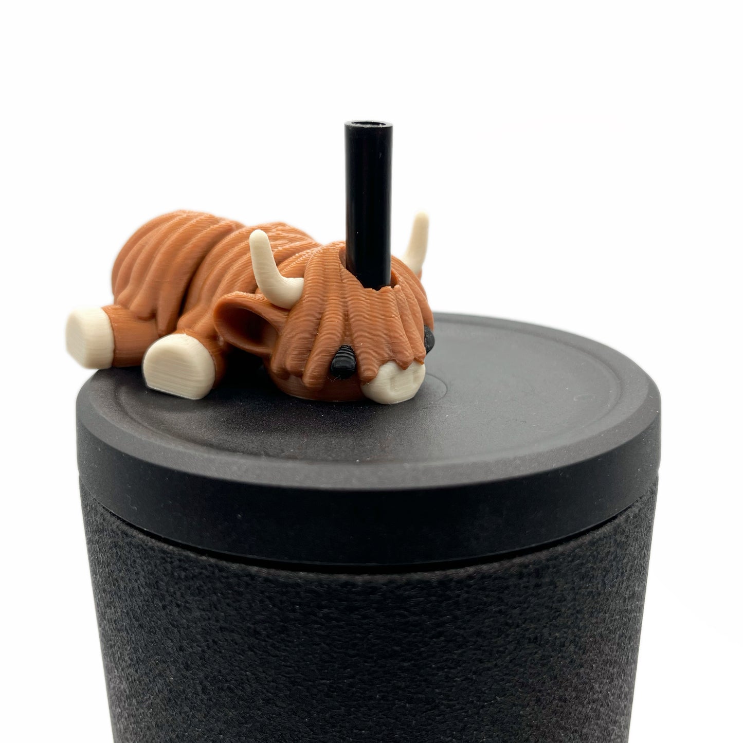 Sip Sidekicks - Articulating 3D Printed Animal Figurines – Pocket-Sized Drinkware Collectibles – Adorable 3D Printed Straw Buddy for Tumbler Cups | Collectible Cup Charm