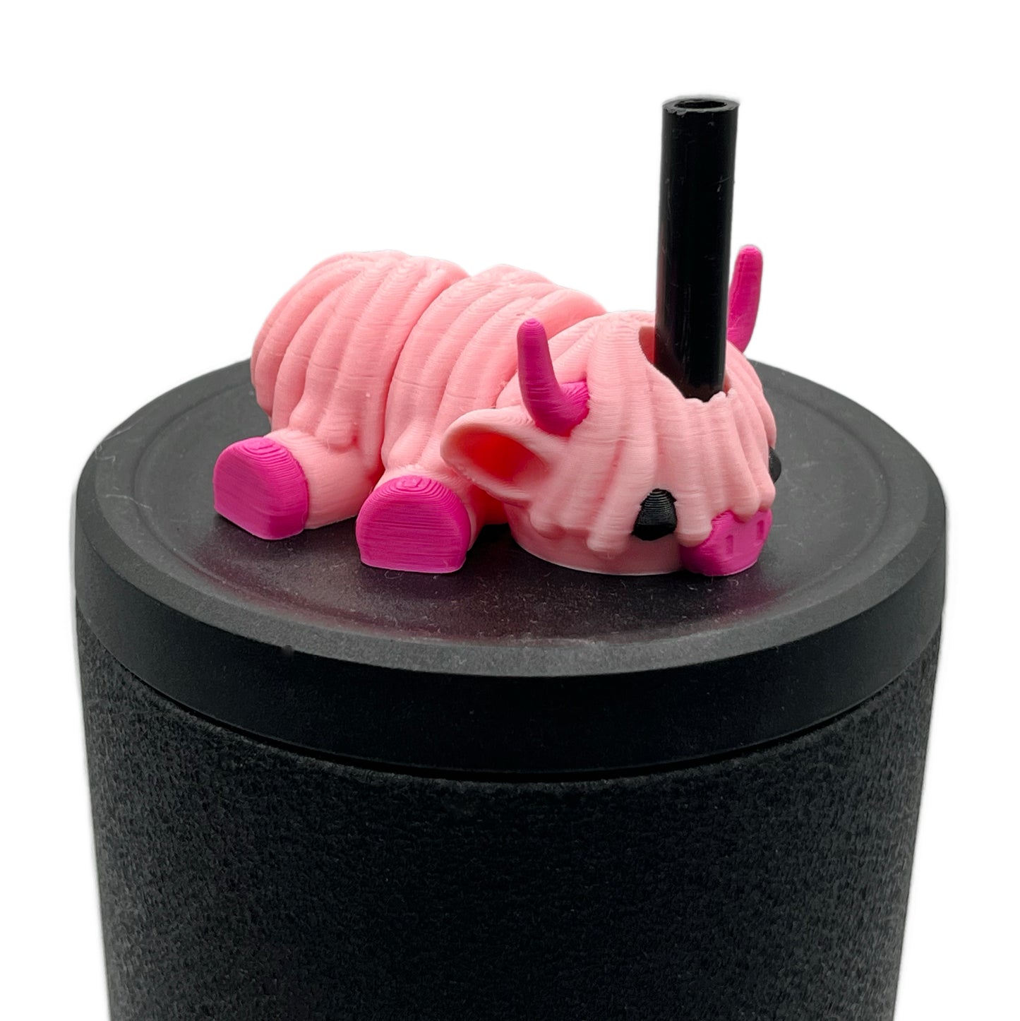 Sip Sidekicks - Articulating 3D Printed Animal Figurines – Pocket-Sized Drinkware Collectibles – Adorable 3D Printed Straw Buddy for Tumbler Cups | Collectible Cup Charm