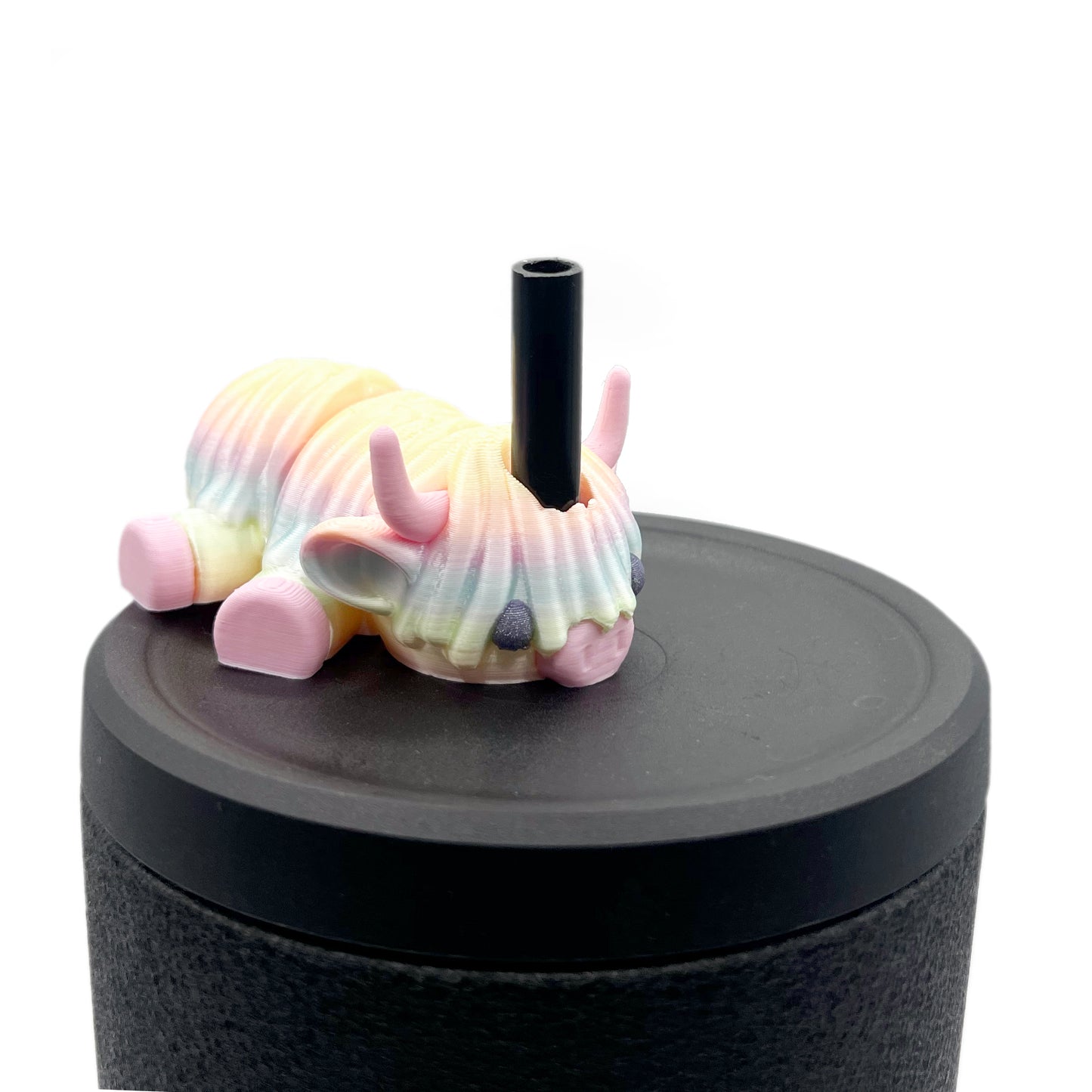 Sip Sidekicks - Articulating 3D Printed Animal Figurines – Pocket-Sized Drinkware Collectibles – Adorable 3D Printed Straw Buddy for Tumbler Cups | Collectible Cup Charm