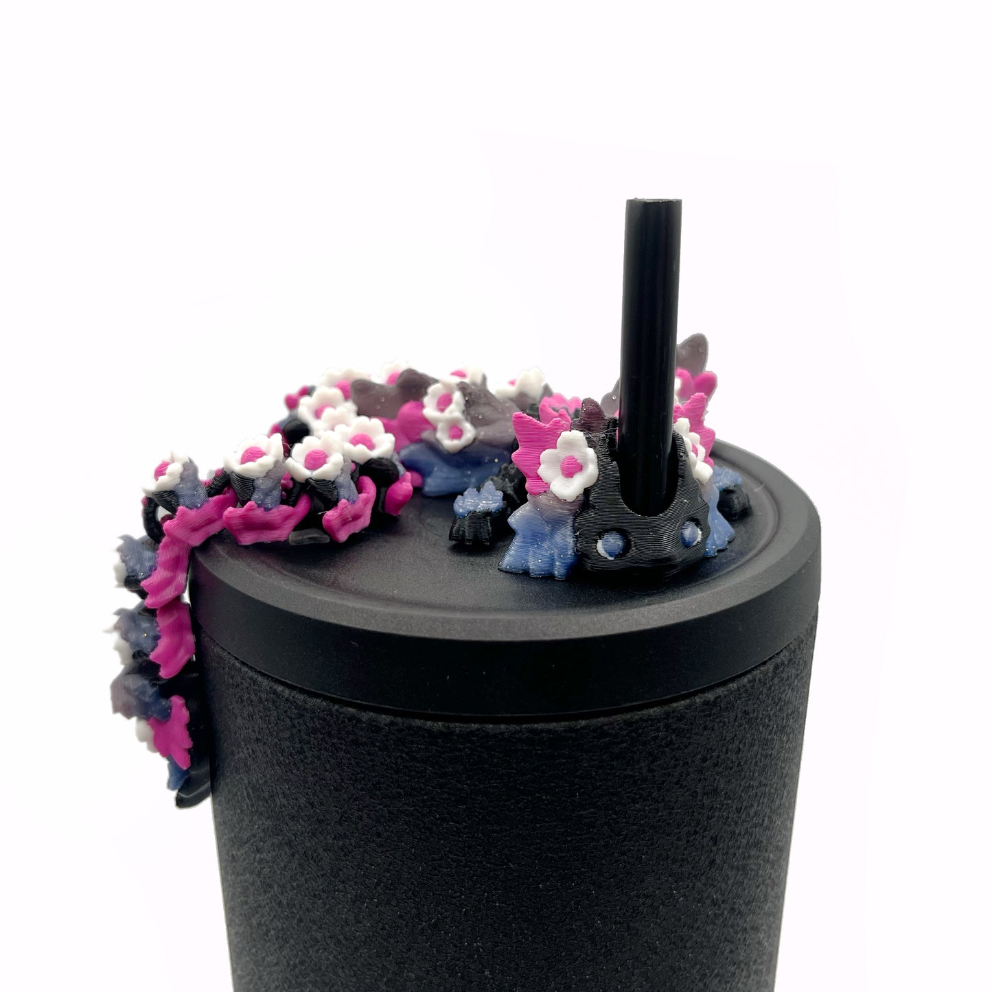 Baby Dragon Sip Sidekicks – 3D Printed Straw Buddy Accessories | Fantasy Dragon Drink Charms