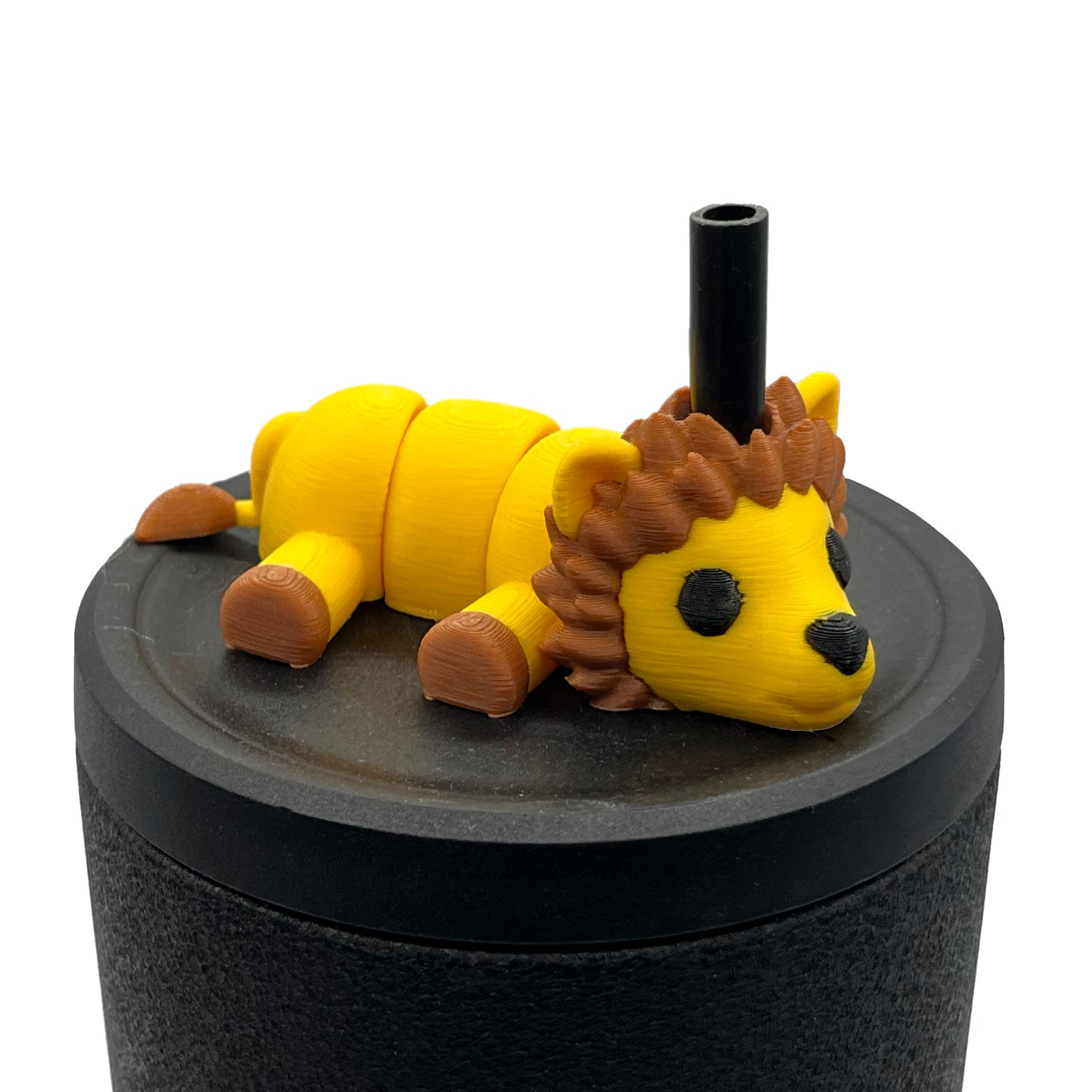 Sip Sidekicks - Articulating 3D Printed Animal Figurines – Pocket-Sized Drinkware Collectibles – Adorable 3D Printed Straw Buddy for Tumbler Cups | Collectible Cup Charm