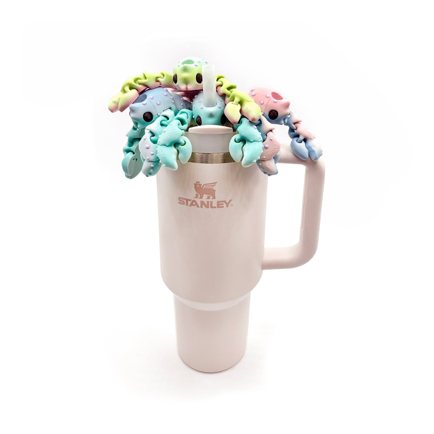 Sip Sidekicks - Articulating 3D Printed Animal Figurines – Pocket-Sized Drinkware Collectibles – Adorable 3D Printed Straw Buddy for Tumbler Cups | Collectible Cup Charm
