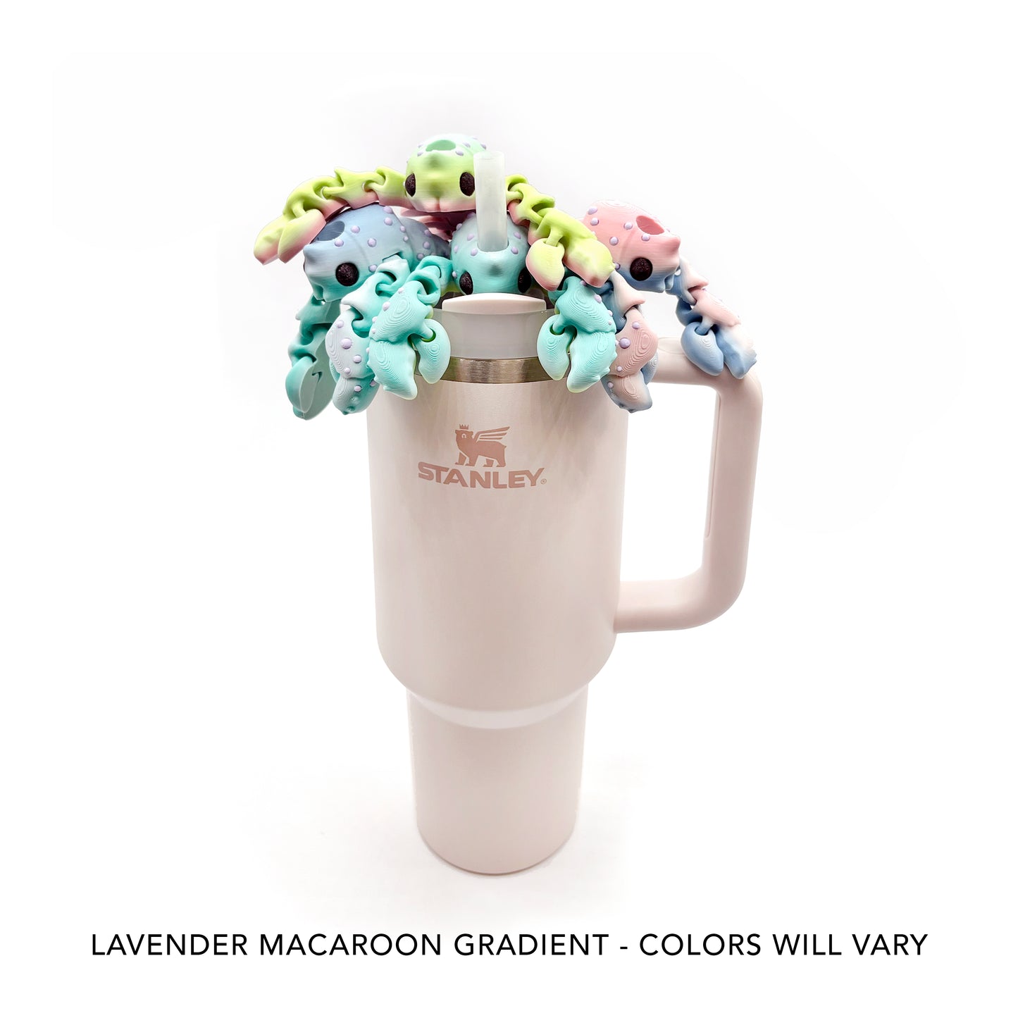 Sip Sidekicks - Articulating 3D Printed Animal Figurines – Pocket-Sized Drinkware Collectibles – Adorable 3D Printed Straw Buddy for Tumbler Cups | Collectible Cup Charm