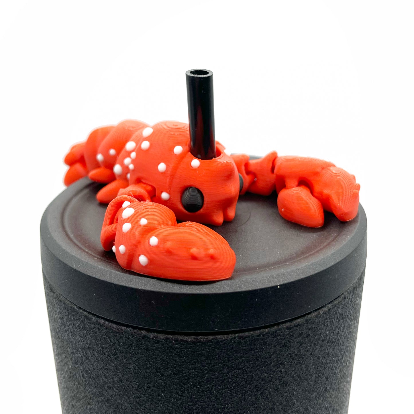 Sip Sidekicks - Articulating 3D Printed Animal Figurines – Pocket-Sized Drinkware Collectibles – Adorable 3D Printed Straw Buddy for Tumbler Cups | Collectible Cup Charm